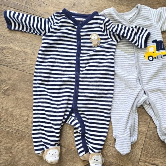 3/$20 Carters Terry Cloth Sleeper 3m - Picture 1 of 2